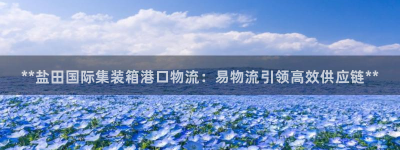 28圈昵称：**盐田国际集装箱港口物