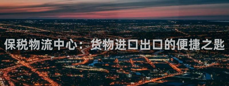 28圈官网多少：保税物流中心：货物进