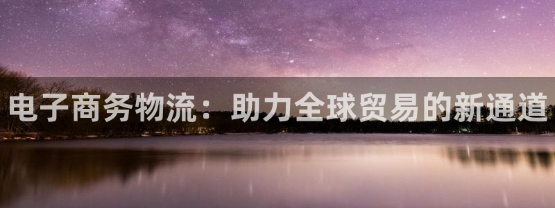 28圈注册链接入口：电子商务物流：助